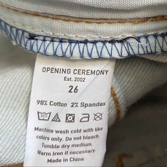 OPENING Ceremony Trouser Leg Dark Wash Jeans - Picture 5 of 8